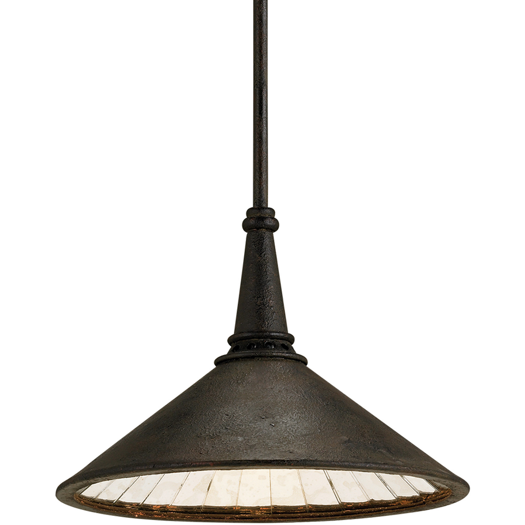 Manuscript 1 Light 13 inch Mole Black Pendant Ceiling Light, Medium